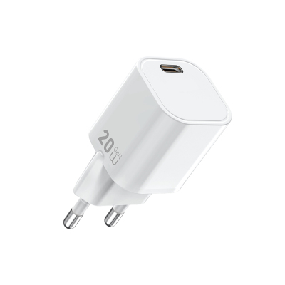 Wiwu Wi-G014 Cube Serisi GaN Tech PD Hızlı Şarj Özellikli Mini Şarj Başlığı 20W Beyaz