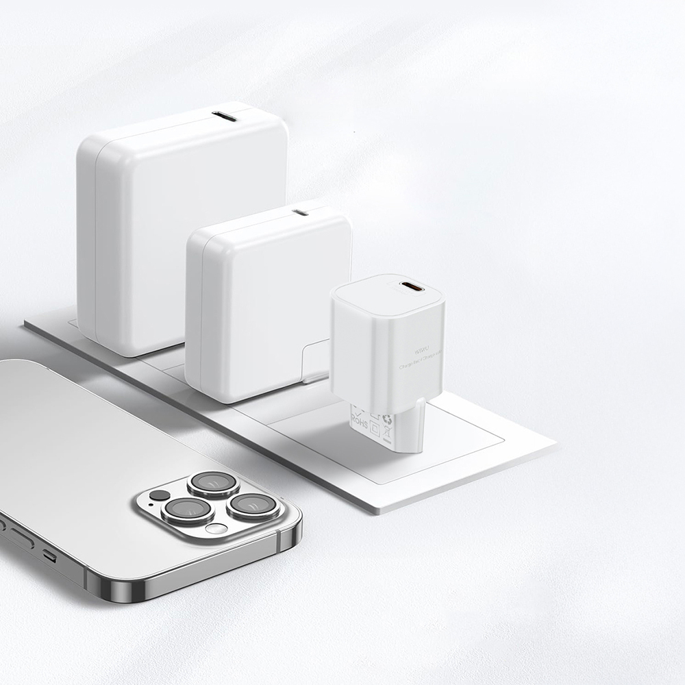 Wiwu Wi-G015 Cube Serisi GaN Tech PD Hızlı Şarj Özellikli Mini Şarj Başlığı 33W - 5