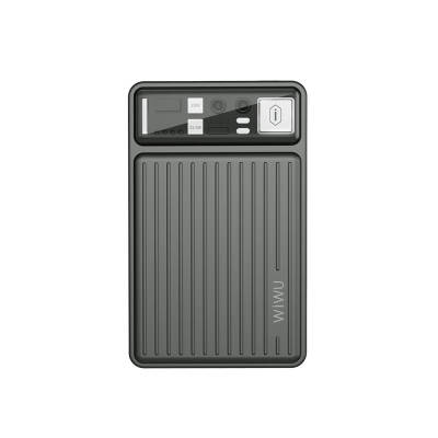 Wiwu Wi-P004 Trunk Serisi Type-C Lightning Çıkışlı Taşınabilir Powerbank PD 22.5W 10000mAh Gri