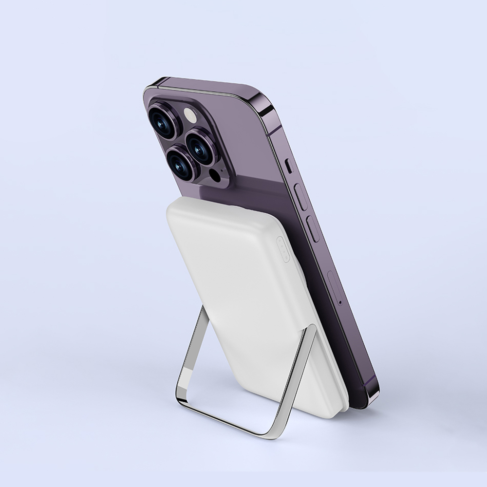Wiwu Wi-P011 Gentleman Series Wireless Powerbank with LED Light Indicator Stand 10.000mAh 15W - 16