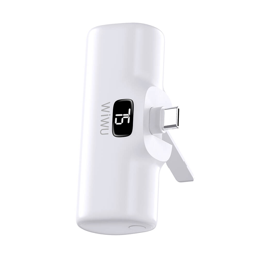 Wiwu Wi-P017 Capsule Series 2in1 Mini Portable Type-C Powerbank with Stand 5000mAh - 5