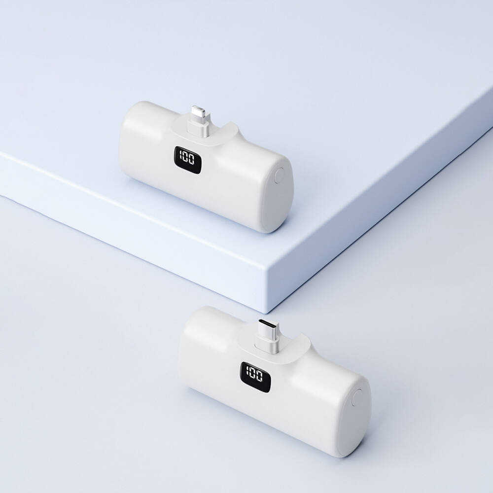 Wiwu Wi-P017 Capsule Series 2in1 Mini Portable Type-C Powerbank with Stand 5000mAh - 10