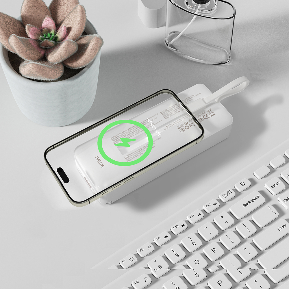 Wiwu Wi-P023 Elite Series Digital LED Display Smart Watch Wireless Charging Portable Power Bank 20000mAh 145W - 6