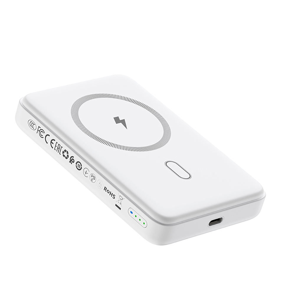 Wiwu Wi-P043 Portable Magsafe Wireless Powerbank with LED Light Display Stand 10,000mAh 15W - 8