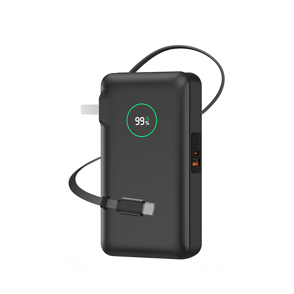 Wiwu Wi-P049 Noble Serisi Type-C Kablolu Dijital LED Göstergeli Powerbank PD 35W 10000mAh - 1