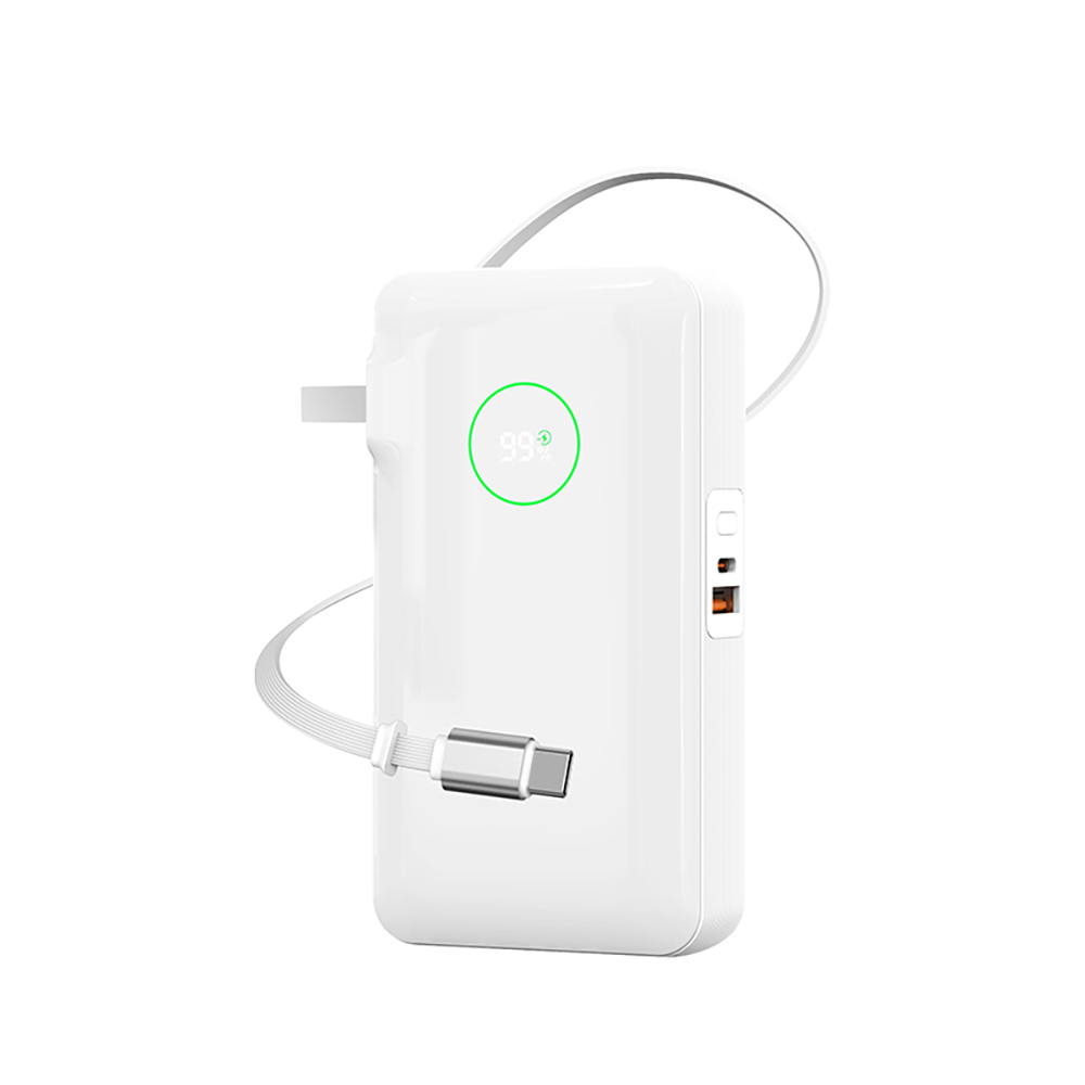 Wiwu Wi-P049 Noble Serisi Type-C Kablolu Dijital LED Göstergeli Powerbank PD 35W 10000mAh - 4