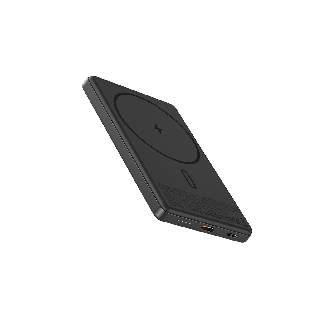 Wiwu Wi-P072 PD 20W M-safe Şarj Özellikli Ultra İnce Aramid Fiber Powerbank 15W 5000mAh - 4