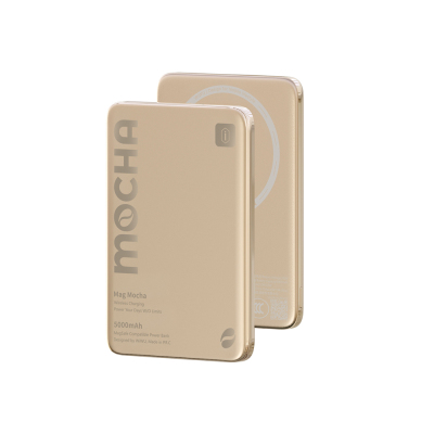 Wiwu Wi-P085 MagPearl Series Ultra Slim Wireless Powerbank 5000mAh 15W Gold