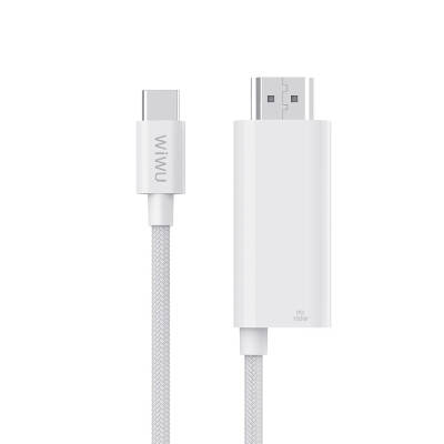 Wiwu Wi-PS001 Type-C to HDMI (4K@60Hz) PD Charging Projection Cable 1.8M White