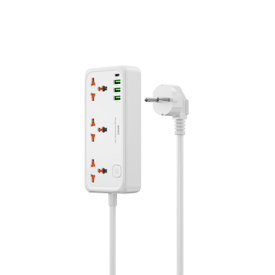 Wiwu Wi-S005 GaN Tech Power Strip Çoklu Priz 30W Beyaz