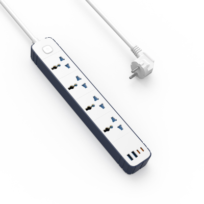 Wiwu Wi-S007 20W GaN Tech Power Strip 8 in 1 Multiple Socket 2M White