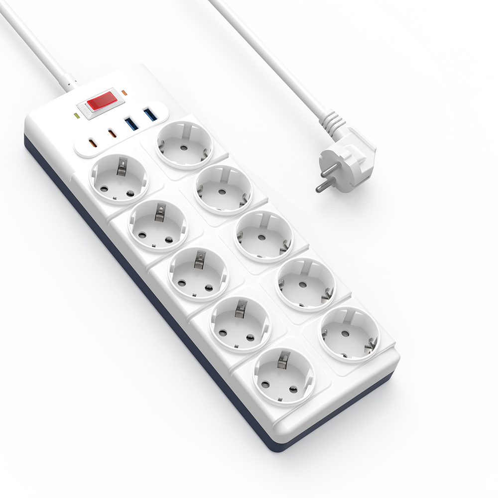 Wiwu Wi-S008 20W GaN Tech Power Strip 14 in 1 Çoklu Priz 2M - 1