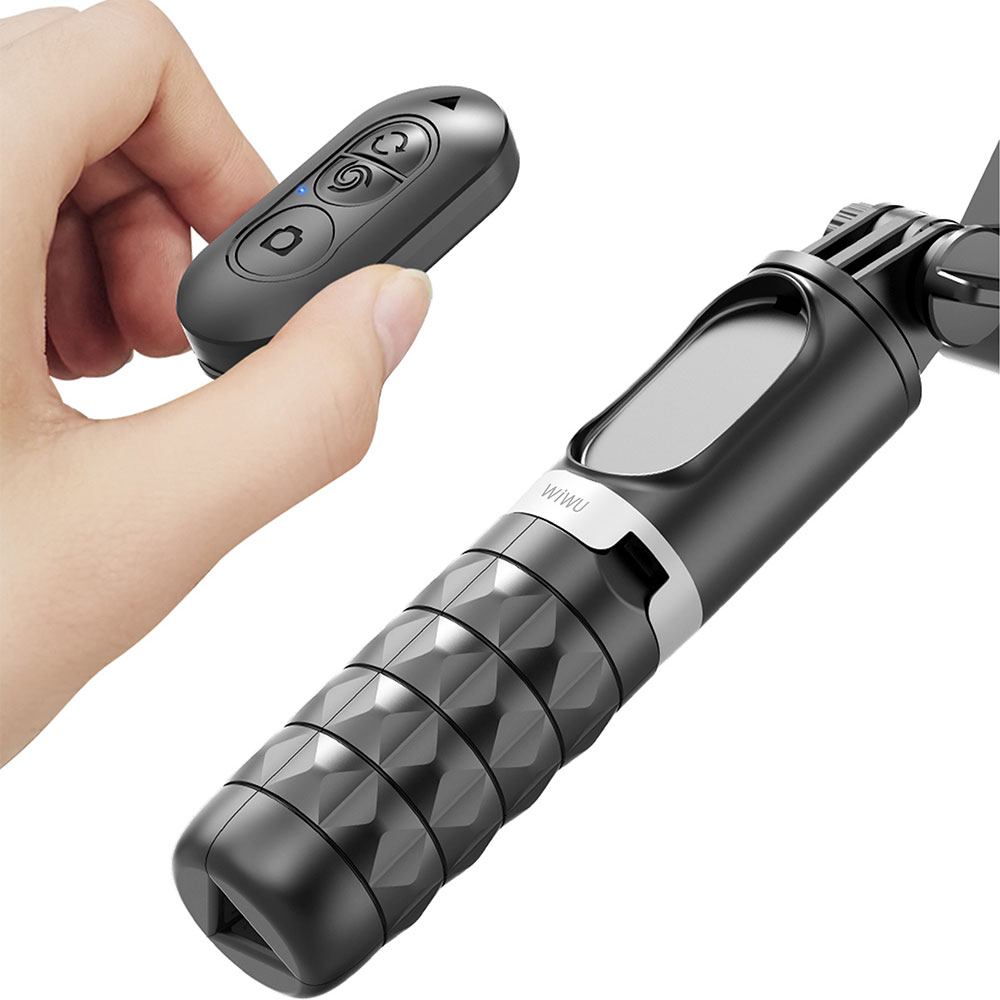 Wiwu Wi-SE006 Multifunctional Illuminated Gimbal Stabilizer Tripod Selfie Stick - 2