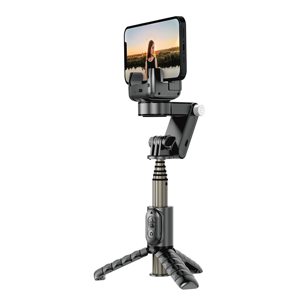 Wiwu Wi-SE006 Multifunctional Illuminated Gimbal Stabilizer Tripod Selfie Stick - 5