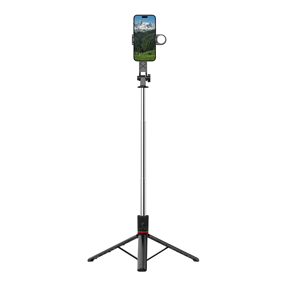 Wiwu Wi-SE015 Canlı Yayın Dolgu Işıklı Teleskopik Tripod ve Selfie Çubuğu - 3