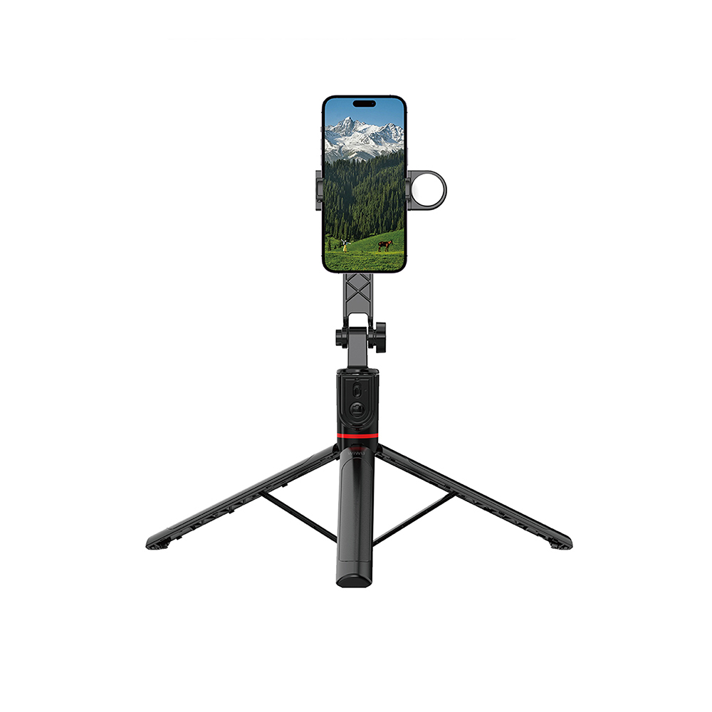 Wiwu Wi-SE015 Canlı Yayın Dolgu Işıklı Teleskopik Tripod ve Selfie Çubuğu - 6