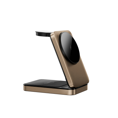 Wiwu Wi-W038 3in1 Foldable Wireless Charging Stand 15W Gold