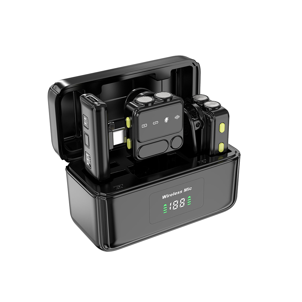Wiwu Wi-WM005 2in1 Type-C and Lightning Port ANC Wireless Lavalier Microphone - 6