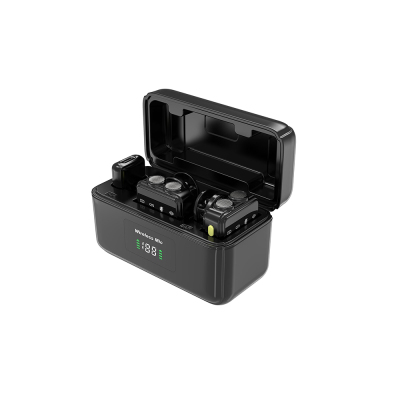 Wiwu Wi-WM005 2in1 Type-C and Lightning Port ANC Wireless Lavalier Microphone Black