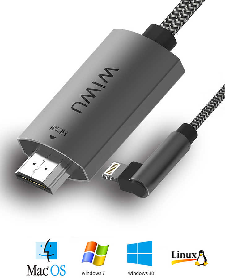 Wiwu X7 iPhone Phone To TV HDMI Cable - 6