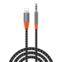 Wiwu YP06 Lightning To 3.5mm Aux Audio Audio Cable 1.2M Grey