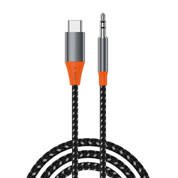 Wiwu YP07 Type-C To 3.5mm Aux Audio Audio Cable 1.2M Grey
