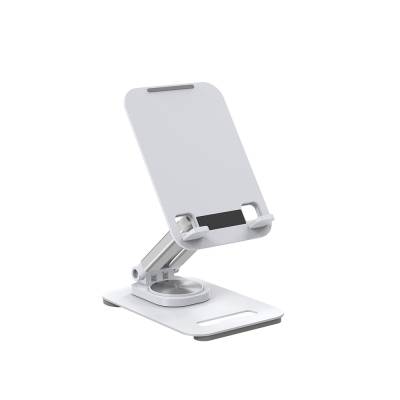 Wiwu ZM010 Taşınabilir Katlanabilir 360 Dönebilen Metal Telefon ve Tablet Standı Beyaz