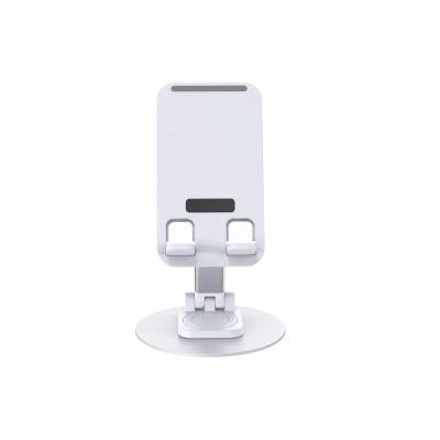 Wiwu ZM109 Portable Foldable 360 Rotating Metal Phone and Tablet Stand White
