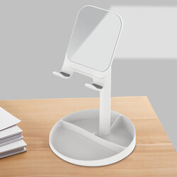 Wiwu ZM201 Mirrored Tablet - Phone Stand White