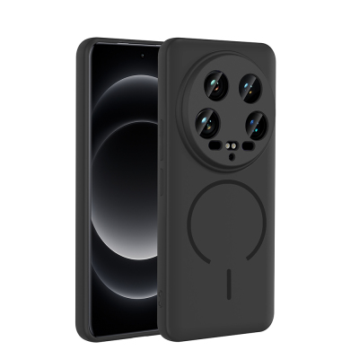 Xiaomi 14 Ultra Case Zore Meta Cover with M-safe Charging Feature Black