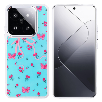 Xiaomi 14T Case Airbag Design Zore Hadra Cover Kelebek