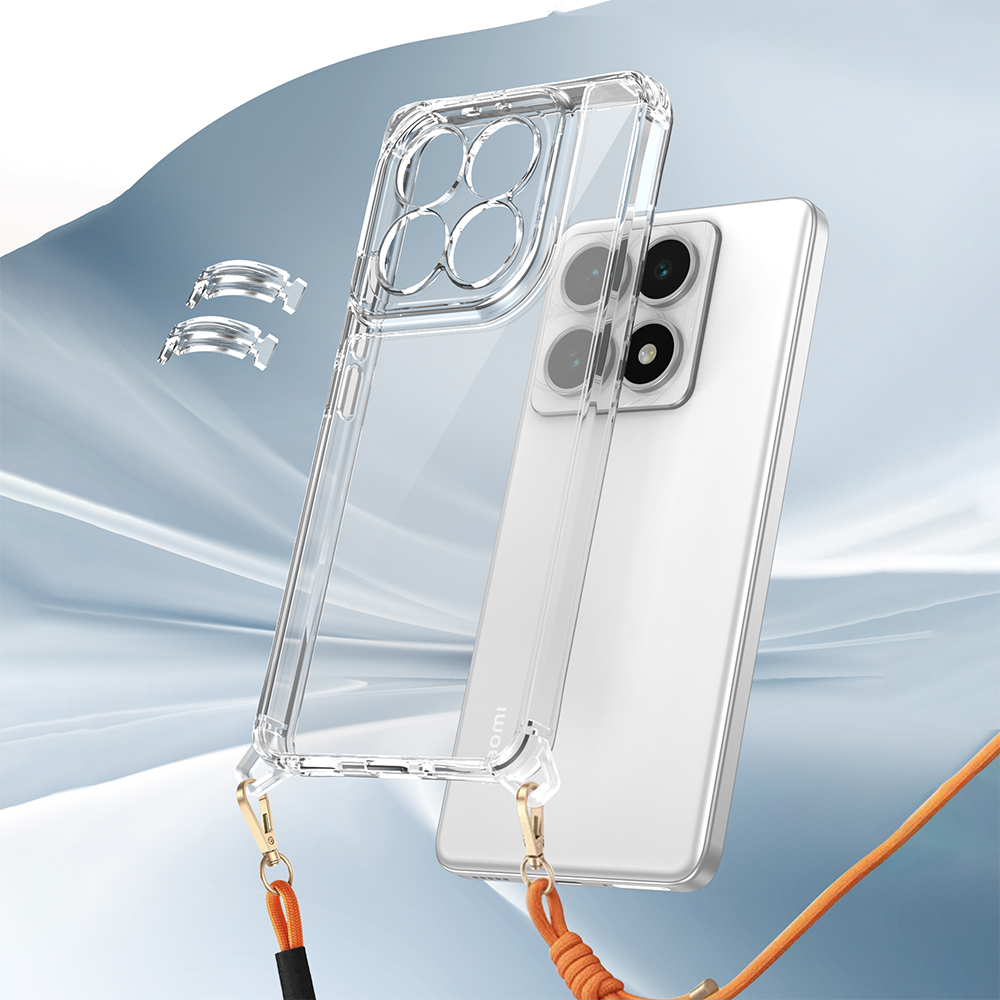 Xiaomi 14T Case Airbag Detachable Strap Zore Snap Silicone Cover - 7