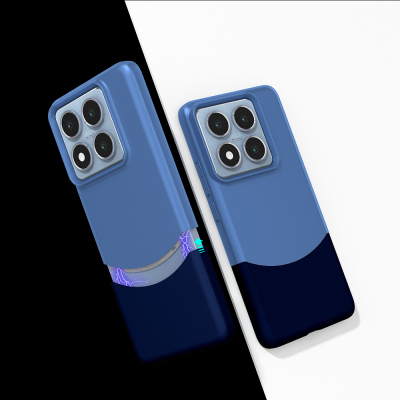 Xiaomi 14T Case Magnetic Zore Double Cover Navy blue