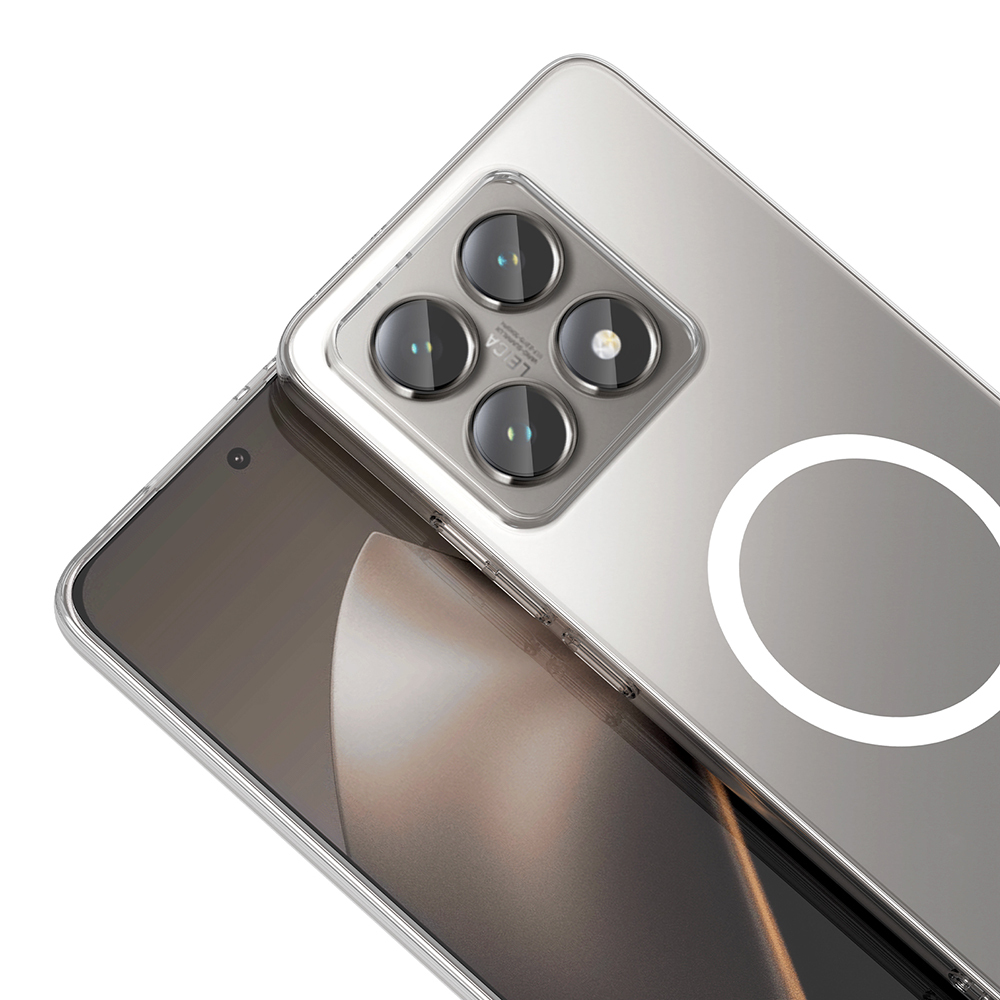 Xiaomi 14T Pro Camera Protected M-Safe Charging Transparent Zore London Hard PC Case - 4