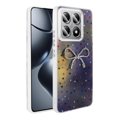 Xiaomi 14T Pro Case Camera Protection Figured Zore Ponti Silicone Cover Lila