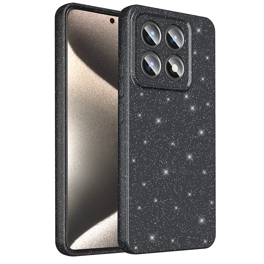 Xiaomi 14T Pro Case Camera Protection Glitter Luxury Zore Cotton Cover - 1