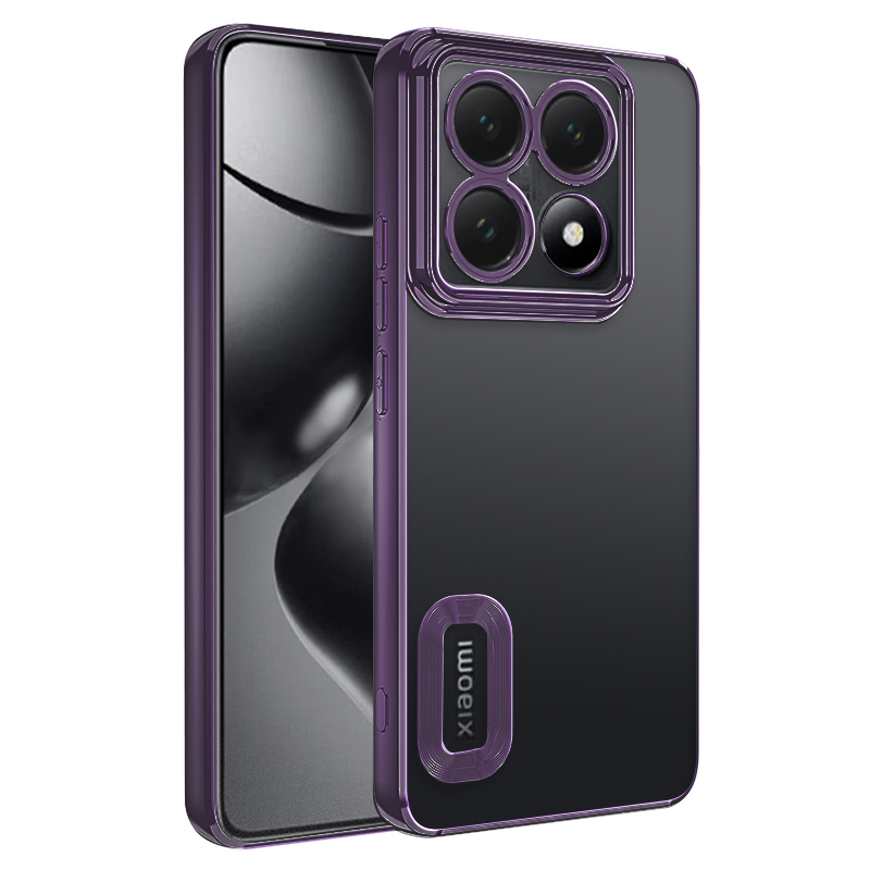 Xiaomi 14T Pro Kılıf Kamera Korumalı Logo Gösteren Zore Omega Kapak - 15