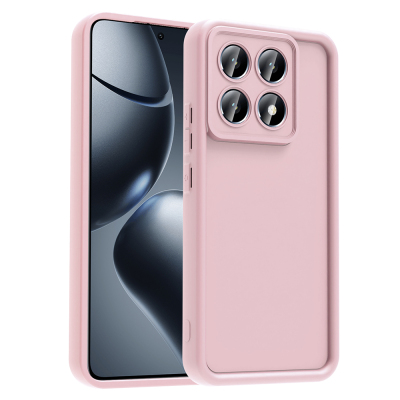 Xiaomi 14T Pro Kılıf Kamera Korumalı Zore Ananas Kapak Pembe