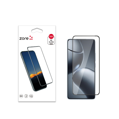 Xiaomi 14T Pro Zore Edges Shatter Resistant Glass Screen Protector Black