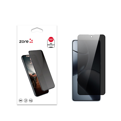 Xiaomi 14T Pro Zore New 5D Privacy Tempered Screen Protector Black