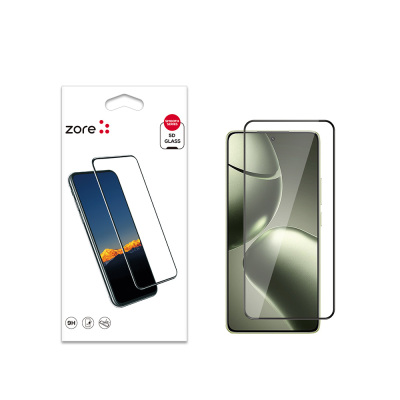 Xiaomi 14T Zore Edges Shatter Resistant Glass Screen Protector Black