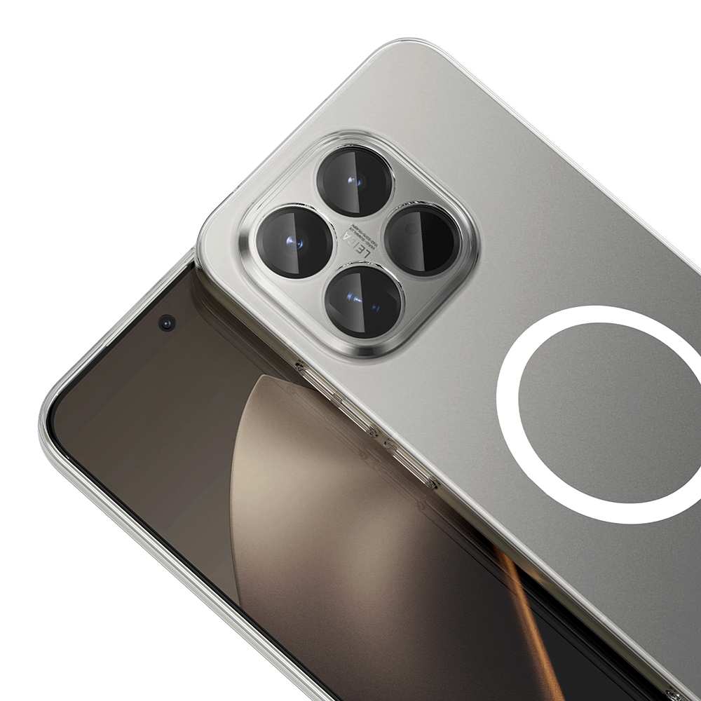 Xiaomi 15T Camera Protected M-Safe Charging Transparent Zore London Hard PC Case - 4