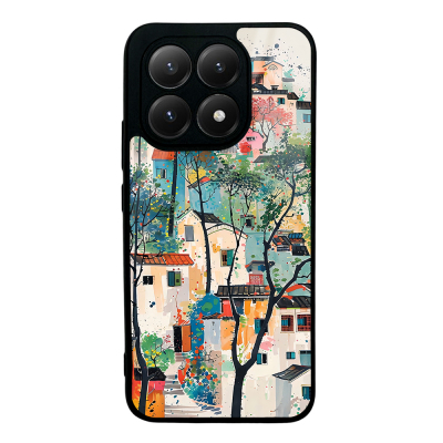 Xiaomi 15T Case with Camera Protector, Patterned Zore Lusi Cover Evler