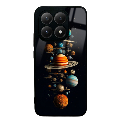 Xiaomi 15T Case with Camera Protector, Patterned Zore Lusi Cover Gezegen