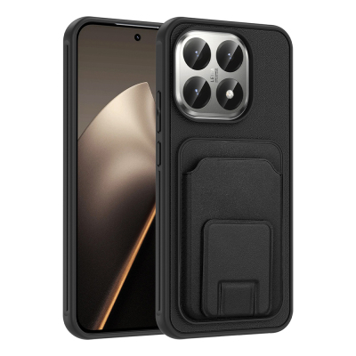 Xiaomi 15T Case with Card Holder TPU Zore Bikart Cover Black