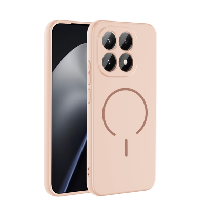 Xiaomi 15T Kılıf M-safe Şarj Özellikli Zore Meta Kapak Rose Pembe