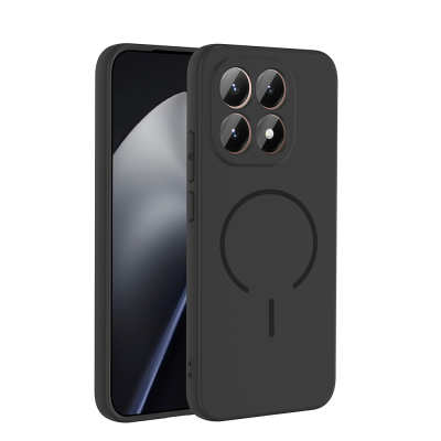 Xiaomi 15T Kılıf M-safe Şarj Özellikli Zore Meta Kapak Siyah