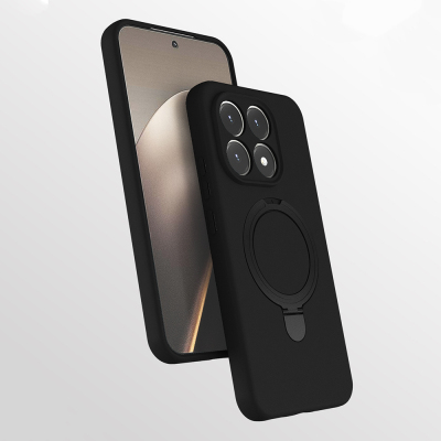 Xiaomi 15T M-safe Charging Stand Case Zore Samara Cover Black