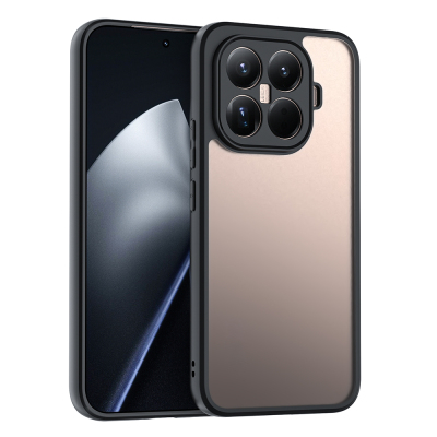 Xiaomi 15T Pro Case Camera Protection Transparent Back Surface Zore New Roll Cover Black