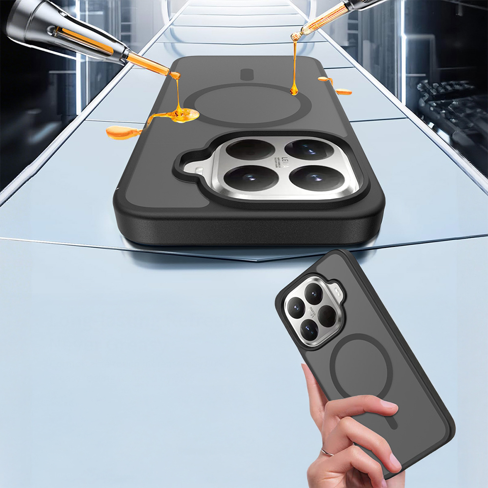 Xiaomi 15T Pro Case Hard PC Back Surface Wireless Charging Feature Zore Flet M-safe Cover - 7